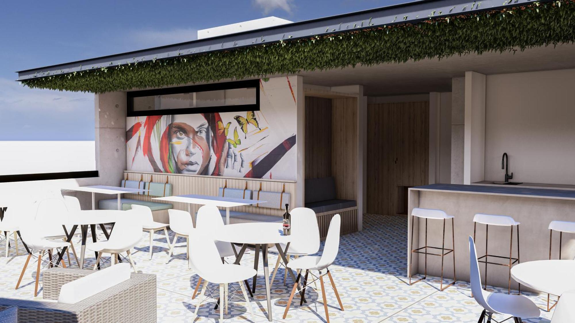 Street Art Hotel Roma Kota Meksiko Bagian luar foto