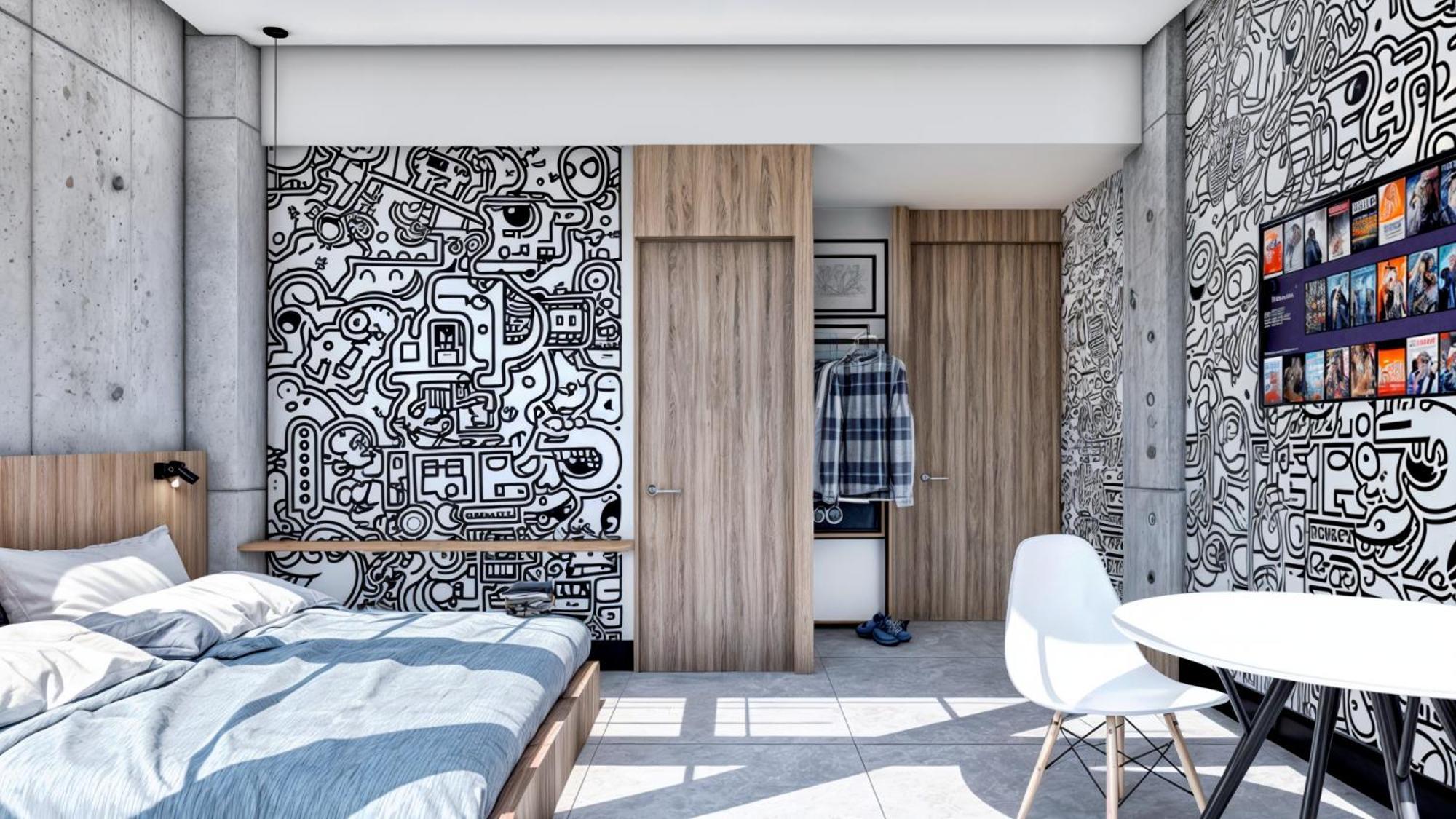 Street Art Hotel Roma Kota Meksiko Bagian luar foto