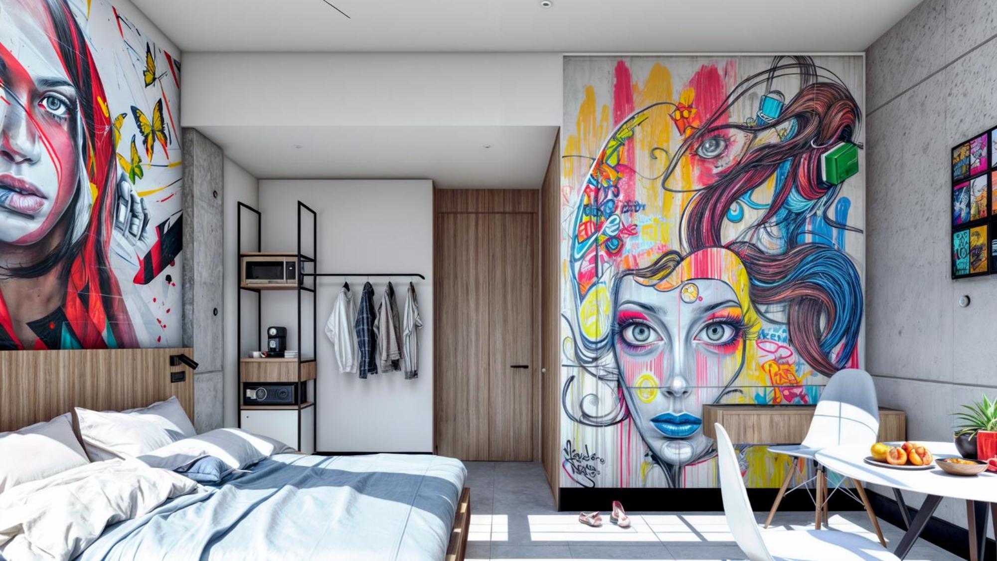 Street Art Hotel Roma Kota Meksiko Bagian luar foto