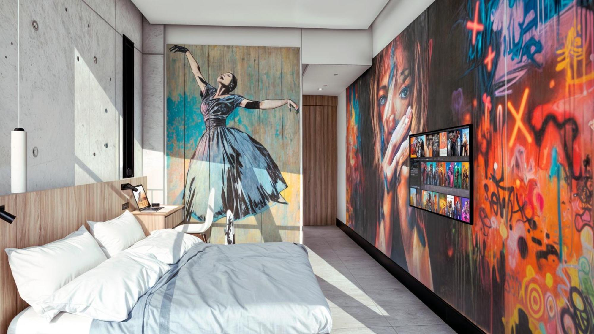 Street Art Hotel Roma Kota Meksiko Bagian luar foto