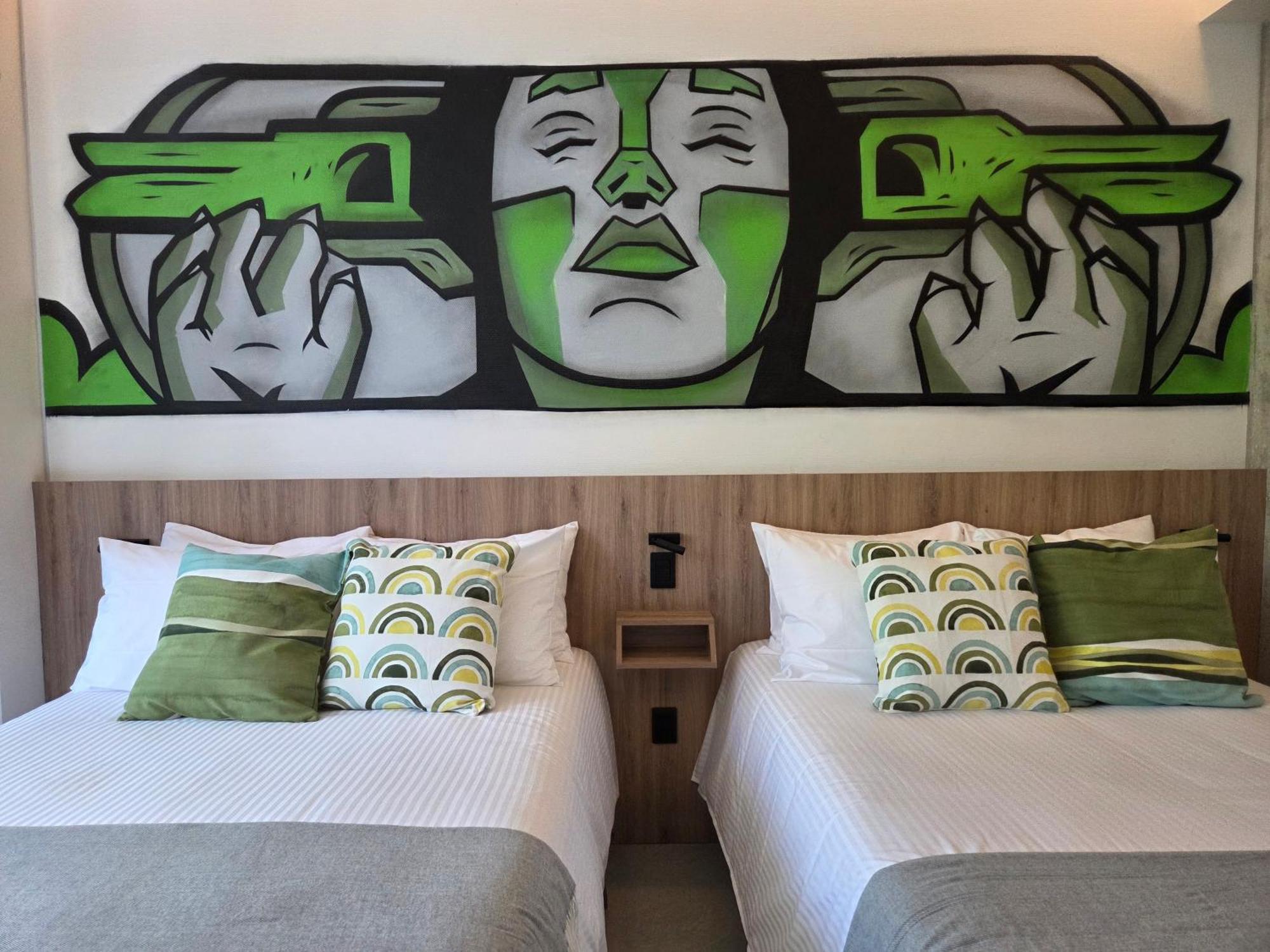 Street Art Hotel Roma Kota Meksiko Bagian luar foto