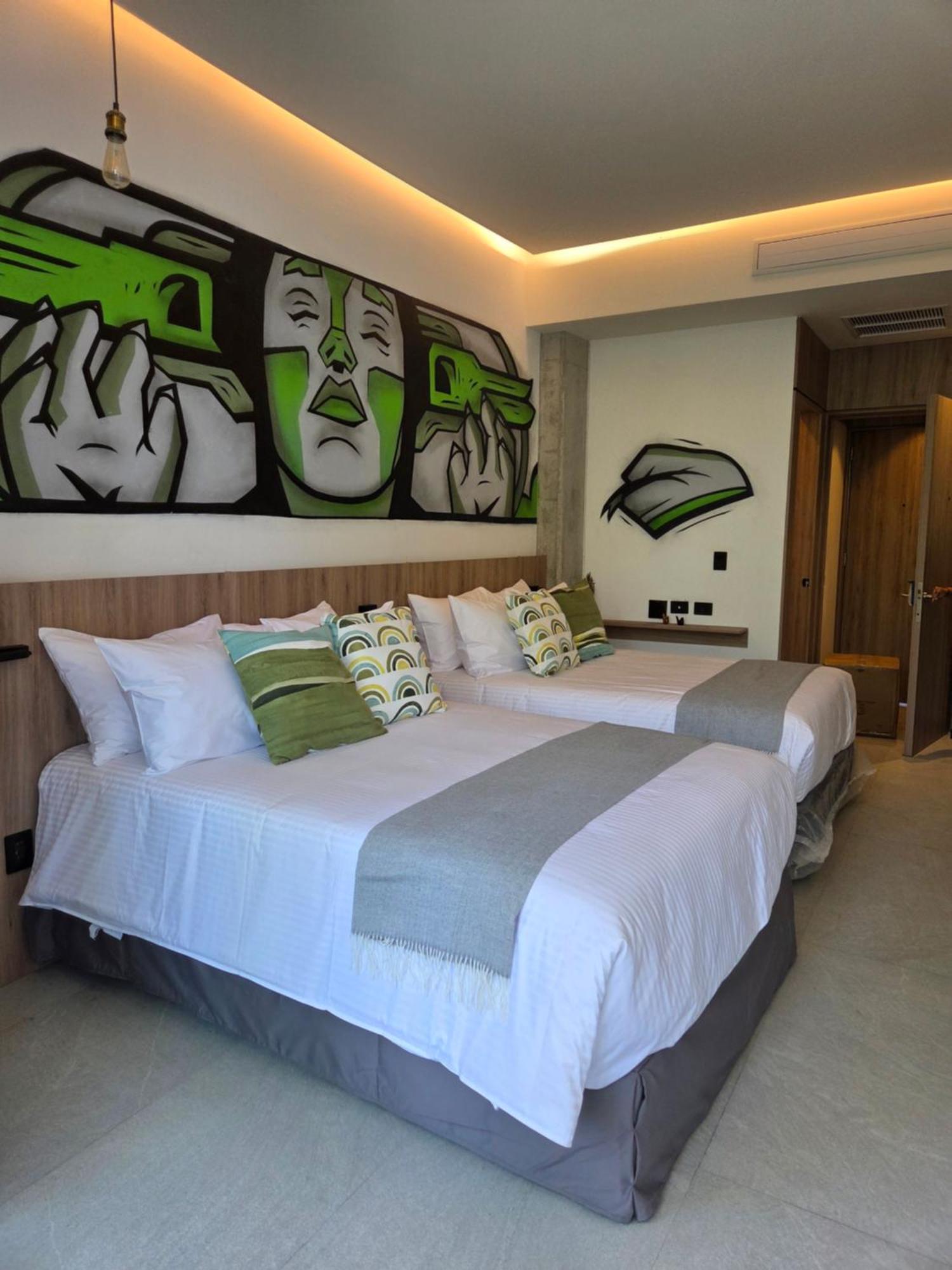 Street Art Hotel Roma Kota Meksiko Bagian luar foto