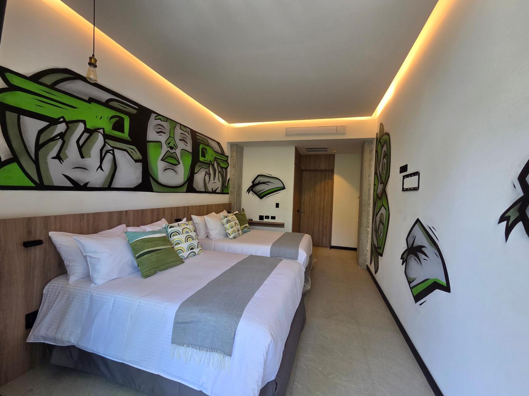 Street Art Hotel Roma Kota Meksiko Bagian luar foto