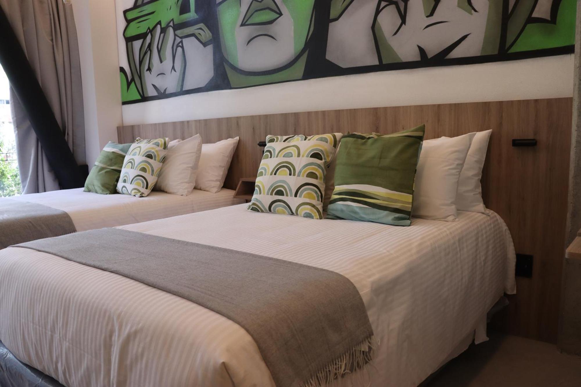 Street Art Hotel Roma Kota Meksiko Bagian luar foto
