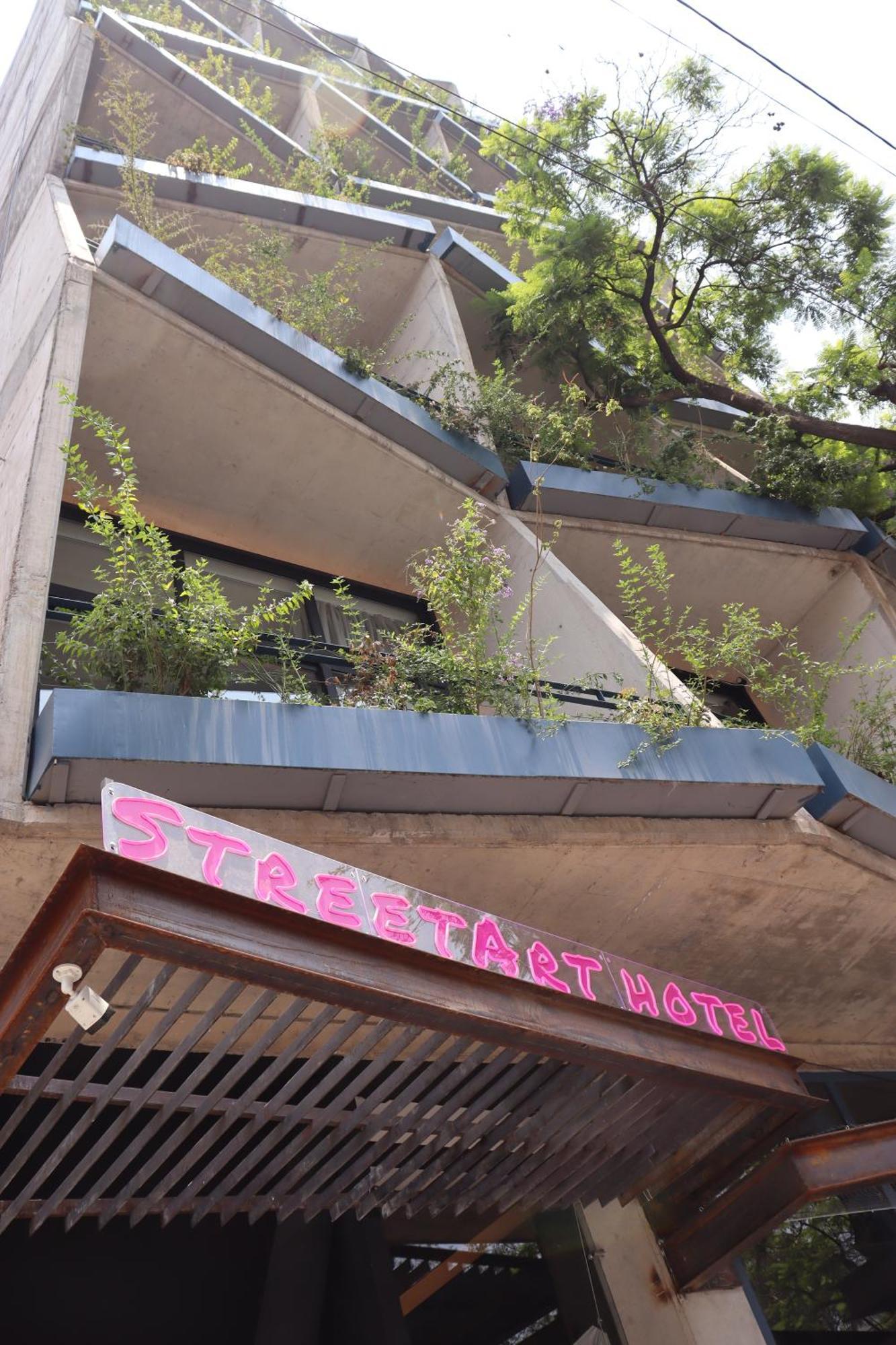 Street Art Hotel Roma Kota Meksiko Bagian luar foto