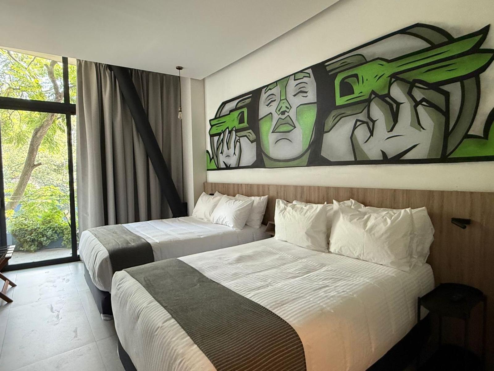 Street Art Hotel Roma Kota Meksiko Bagian luar foto